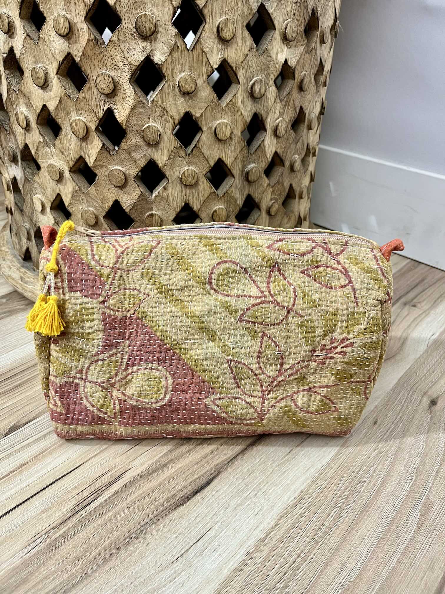 Large Vintage Kantha Pouch