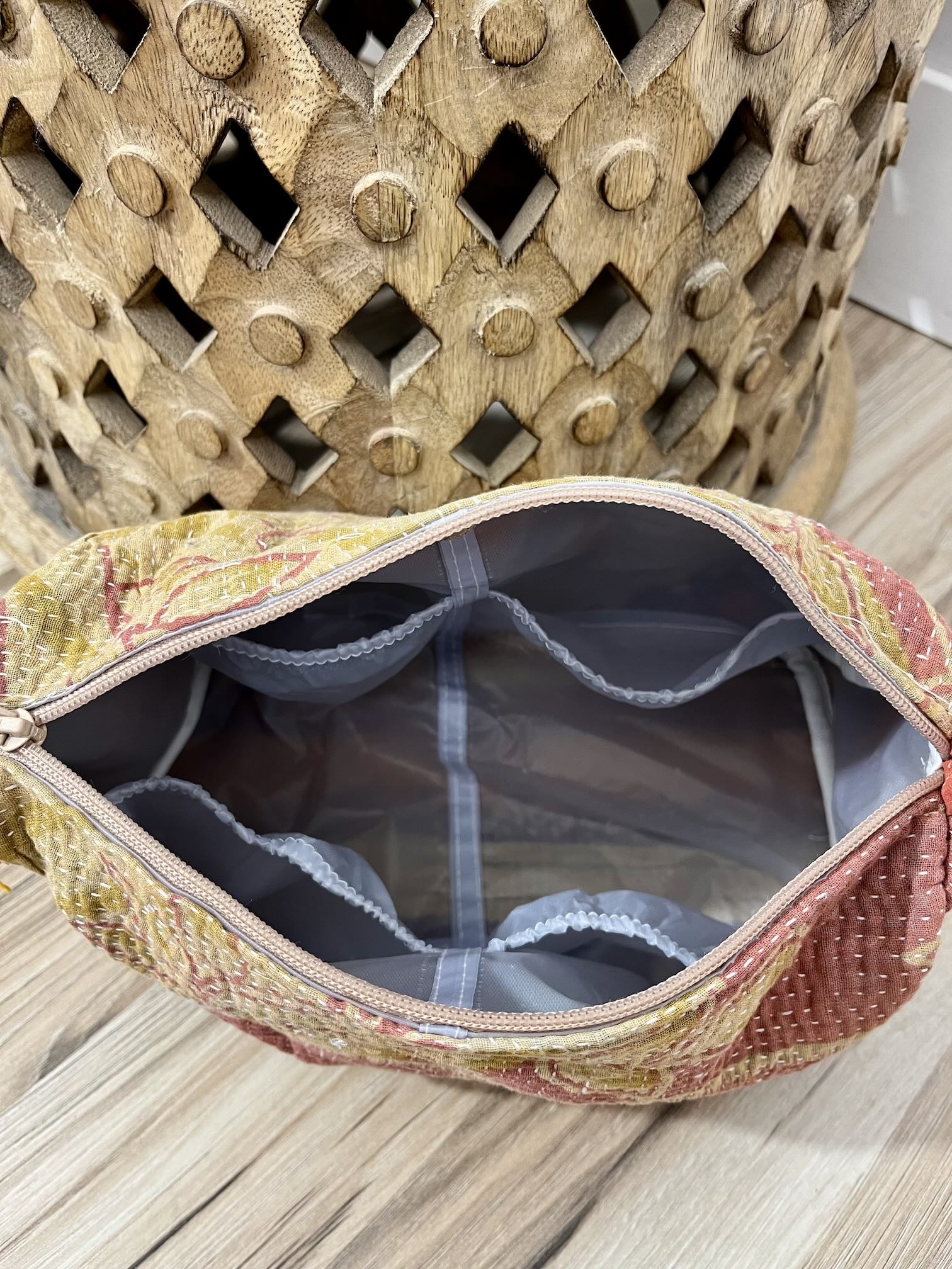 Large Vintage Kantha Pouch