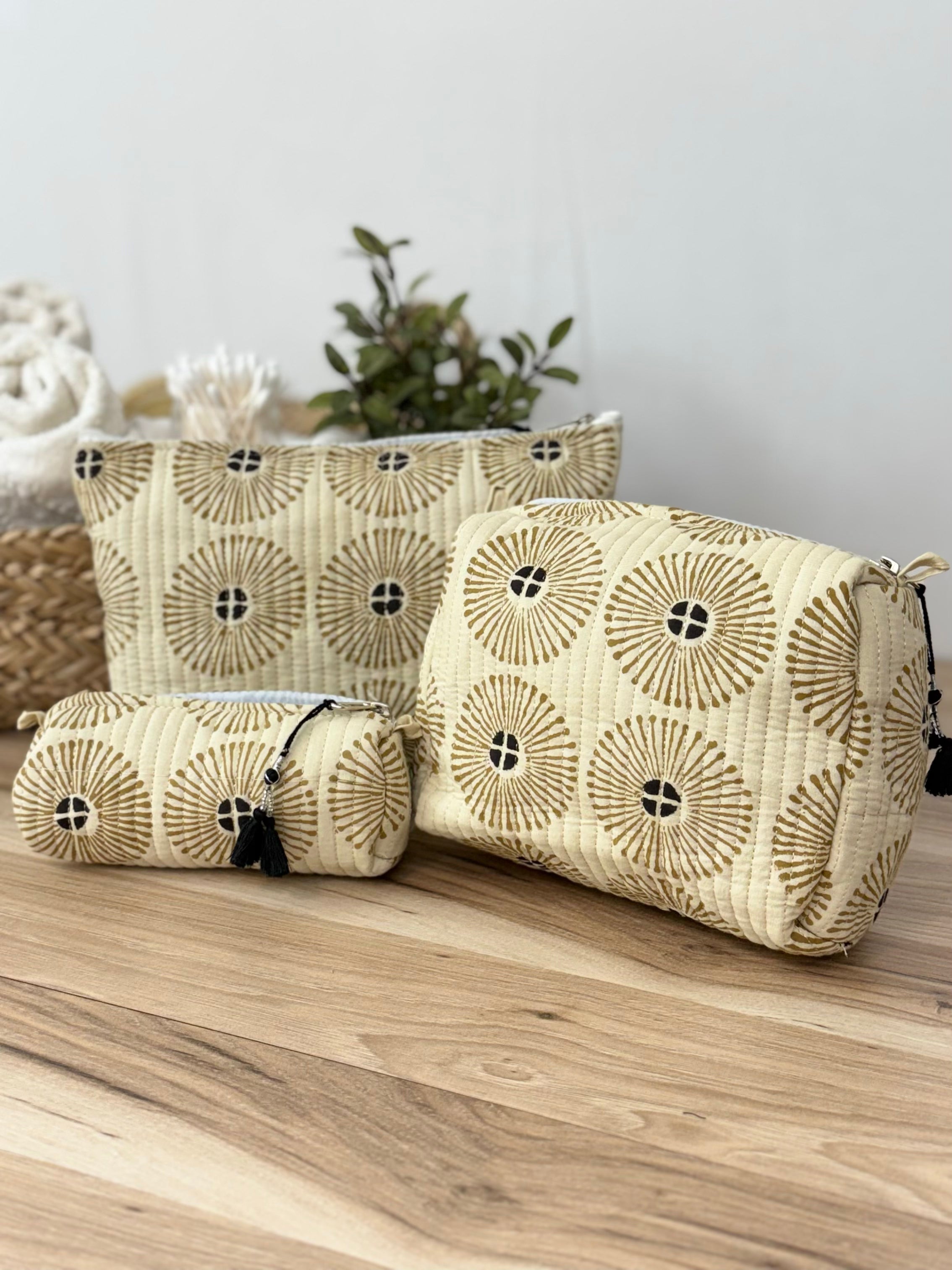 Block Print Toiletry Sets