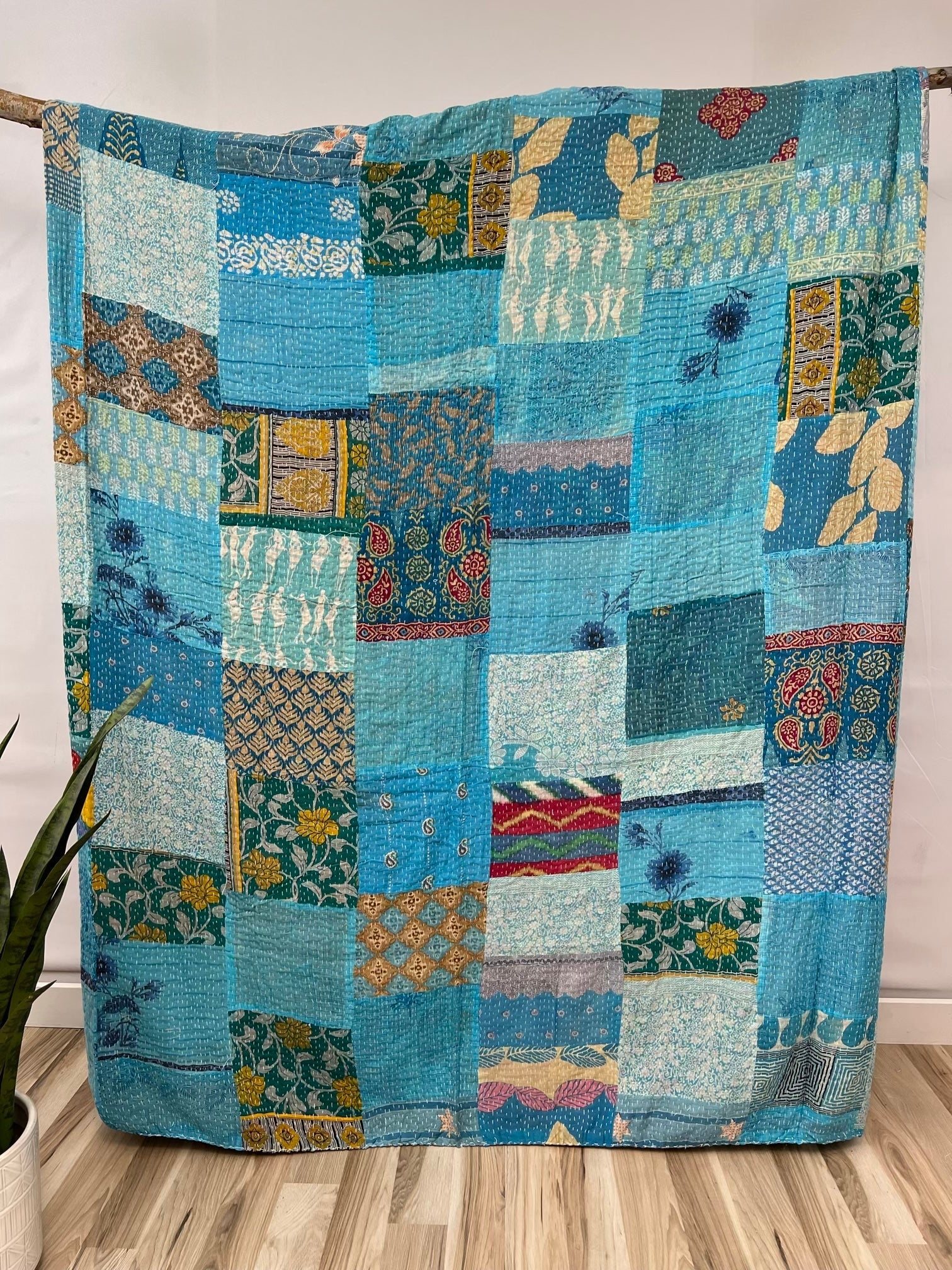 King Patchwork Vintage Cotton Kantha Quilts