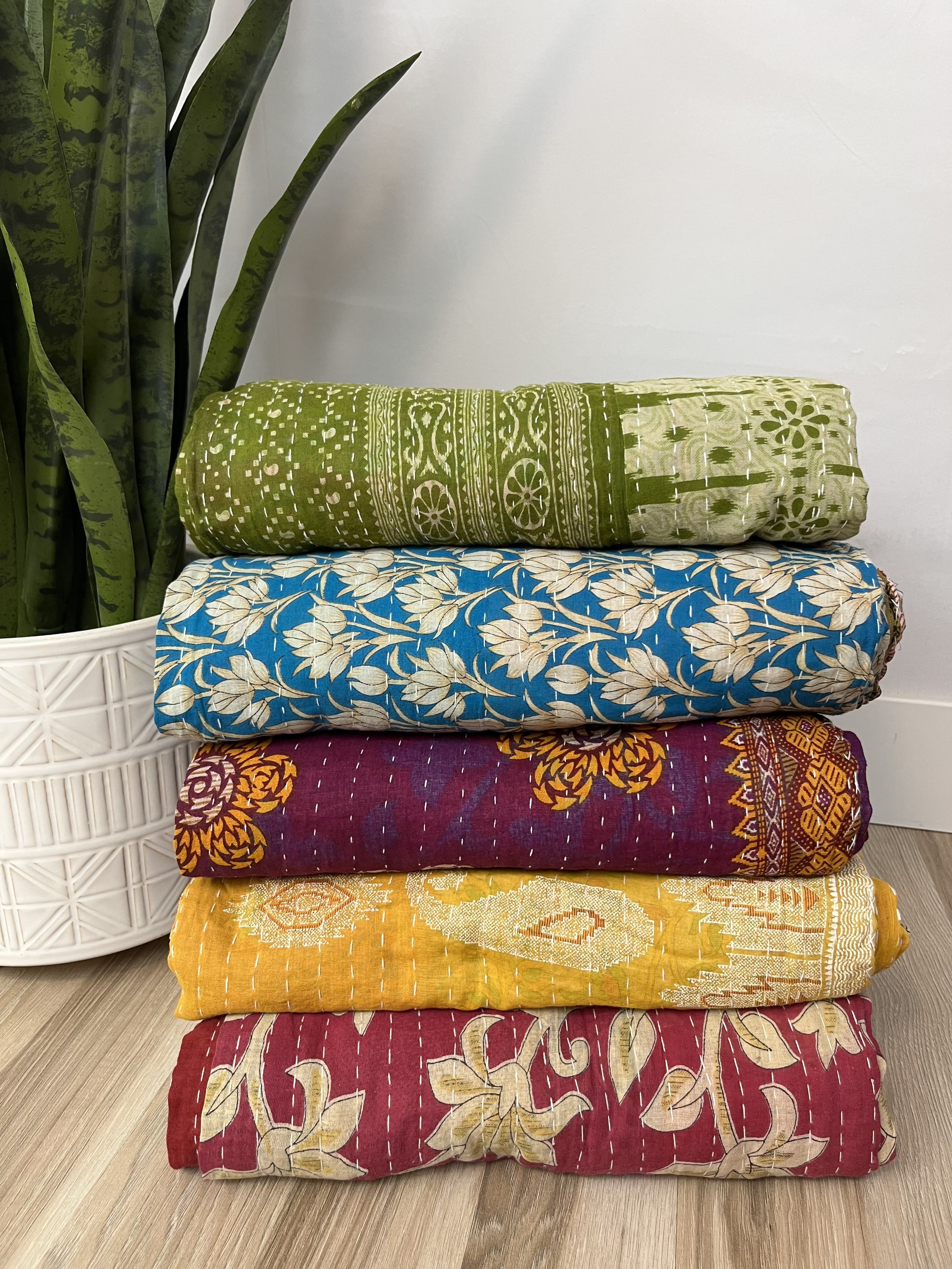 Standard Cotton Kantha Quilts – Kantha Love