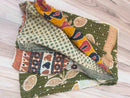 Vintage Cotton Kantha Quilt - Twin