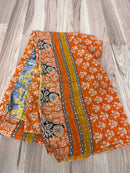 Vintage Cotton Kantha Quilt - Twin