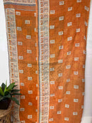 Vintage Cotton Kantha Quilt - Twin