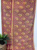 Vintage Cotton Kantha Quilt - Twin