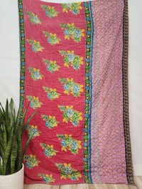 Vintage Cotton Kantha Quilt