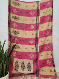 Patchwork Vintage Cotton Kantha Quilt - Twin