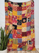 Patchwork Vintage Cotton Kantha Quilt - Twin