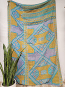 Patchwork Vintage Cotton Kantha Quilt - Twin