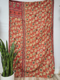 Patchwork Vintage Cotton Kantha Quilt - Twin