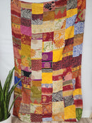 Patchwork Vintage Cotton Kantha Quilt - Twin