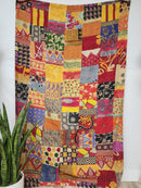 Patchwork Vintage Cotton Kantha Quilt - Twin