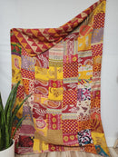 Patchwork Vintage Cotton Kantha Quilt - Twin