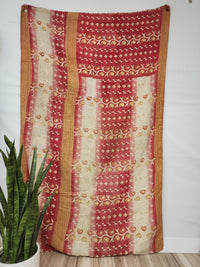 Vintage Cotton Kantha Quilt - Twin