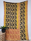 Vintage Cotton Kantha Quilt - Twin