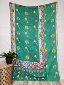 Vintage Cotton Kantha Quilt - Twin