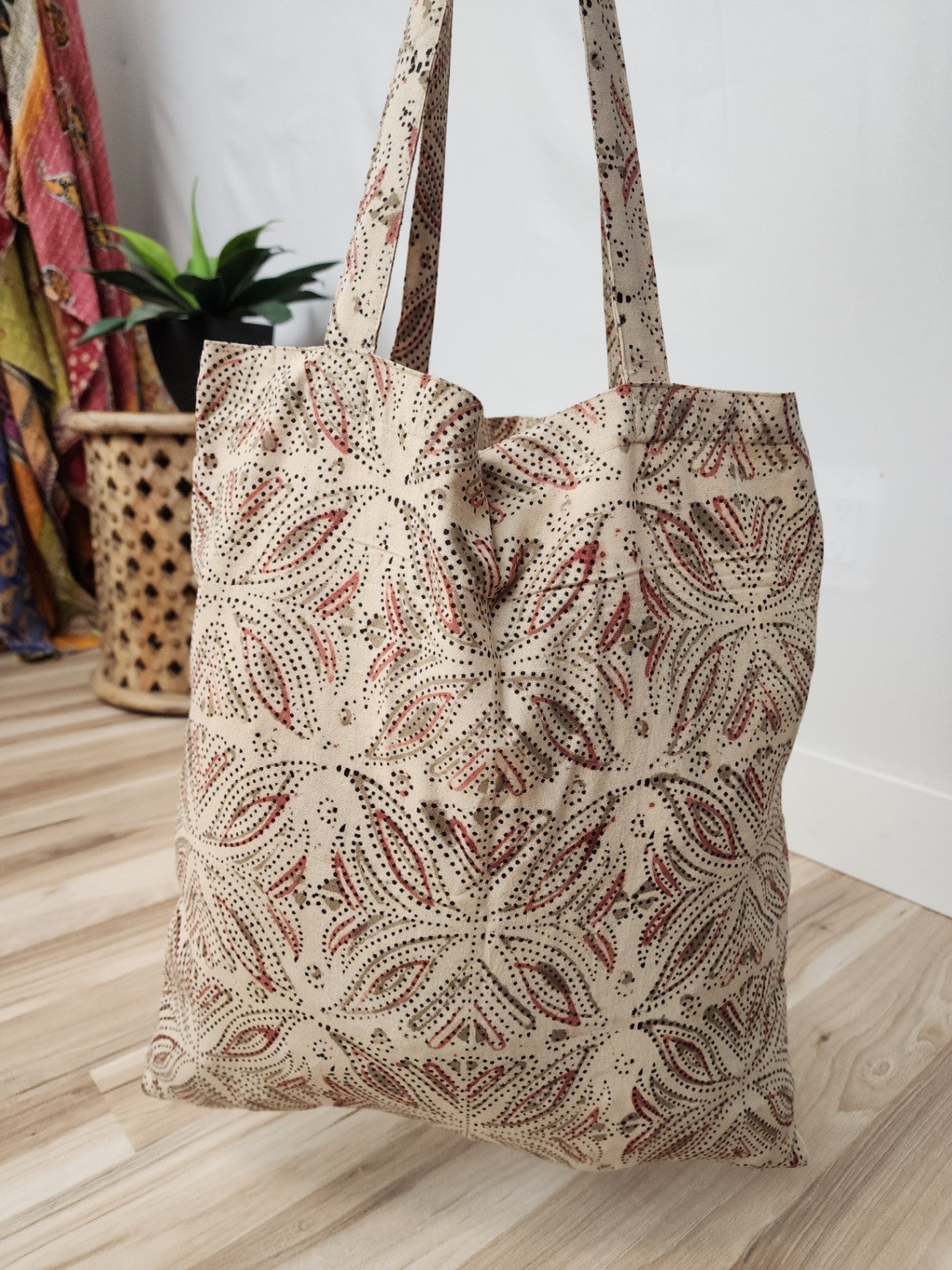 Block Print Muslin Bag