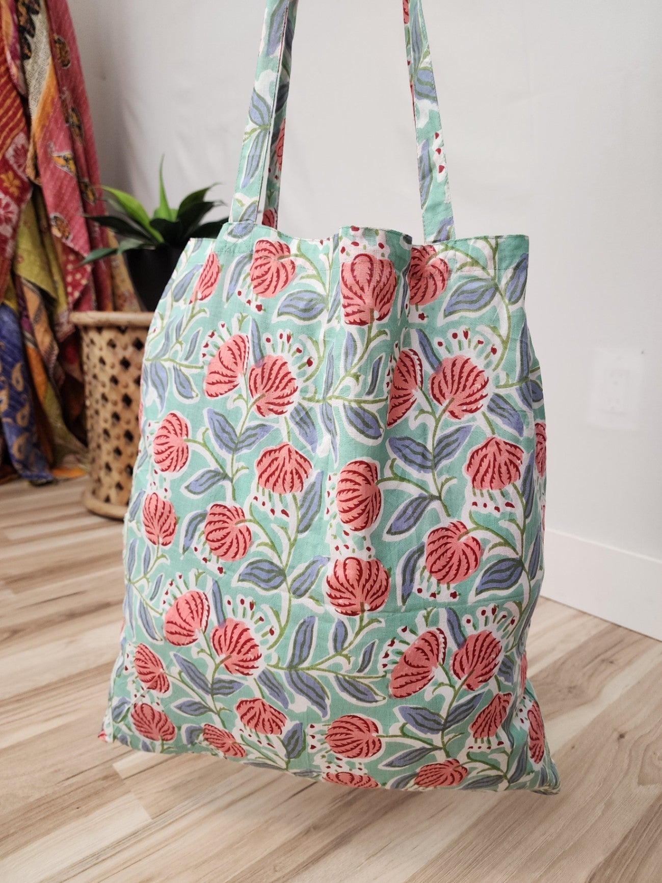 Block Print Muslin Bag