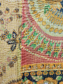 Vintage Village Kantha Quilt / Rug