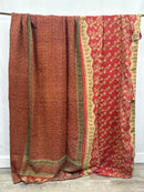King Vintage Cotton Kantha Quilt