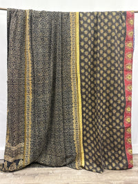 King Vintage Cotton Kantha Quilt