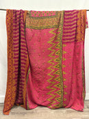 Patchwork Cotton Kantha Quilt King