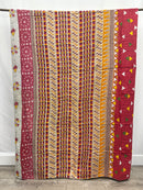 Queen Vintage Cotton Kantha Quilt