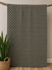 Rajani Leaves Block Print Cotton Kantha Quilt