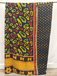 Queen Vintage Cotton Kantha Quilt