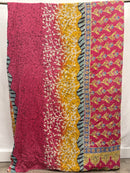 Queen Vintage Cotton Kantha Quilt