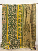 Queen Vintage Cotton Kantha Quilt