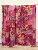 Patchwork Cotton Kantha Quilt King