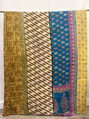 Queen Vintage Cotton Kantha Quilt