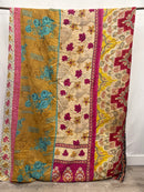 Queen Vintage Cotton Kantha Quilt