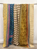 Queen Vintage Cotton Kantha Quilt