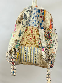 Off White Quilted Backpack