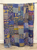 Patchwork Vintage Cotton Kantha Quilt - Queen