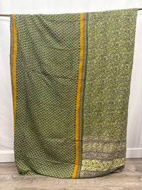 Patchwork Vintage Cotton Kantha Quilt - Queen