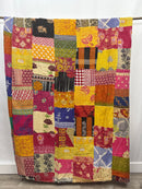 Patchwork Vintage Cotton Kantha Quilt - Queen