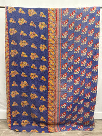 Queen Vintage Cotton Kantha Quilt