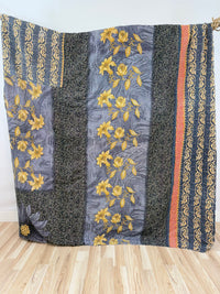 Patchwork Cotton Kantha Quilt King