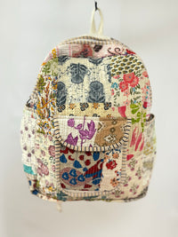 Off White Quilted Backpack