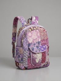 Purple Quilted Backpack