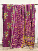 Patchwork Cotton Kantha Quilt King