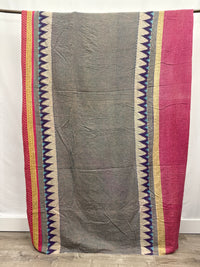 Queen Vintage Cotton Kantha Quilt