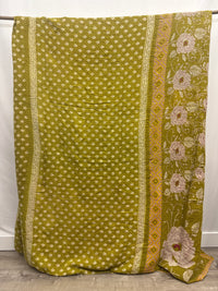 Patchwork Vintage Cotton Kantha Quilt - Queen
