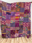 Patchwork Cotton Kantha Quilt King