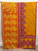 Queen Vintage Cotton Kantha Quilt