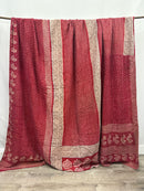 Patchwork Cotton Kantha Quilt King