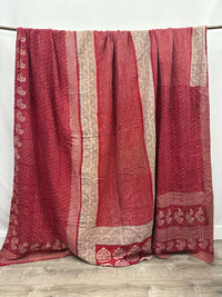 Patchwork Cotton Kantha Quilt King